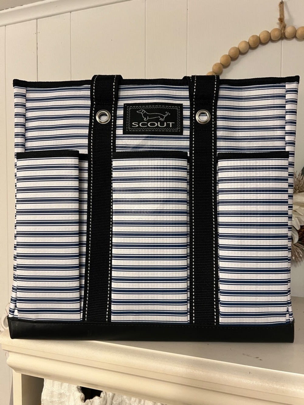 SCOUT medium Rocket Pocket Tote- Nantucket Navy